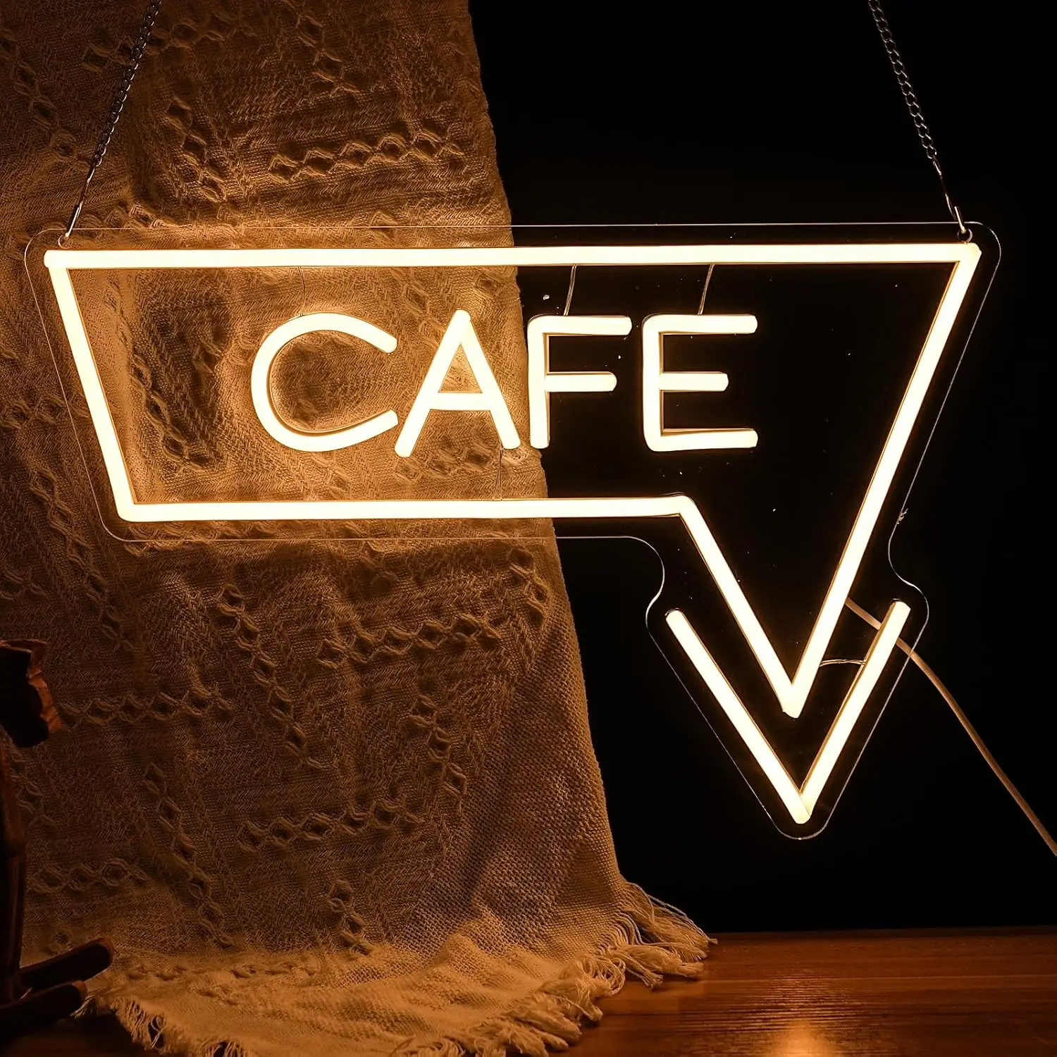 

Cafe Arrow LED Neon Sign Business for Wall Decor USB Power Coffee Bar Art Aesthetic Bistro Restaurant Kitchen Shop Welcome