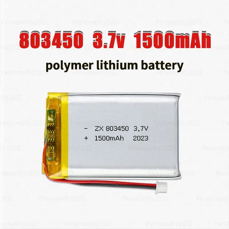 803450 Battery 1500mAh 2Lipo 3.7V Li-Polymer Rechargeable Batteries for Massage Instruments Gps Navigator Fingerprint Locks