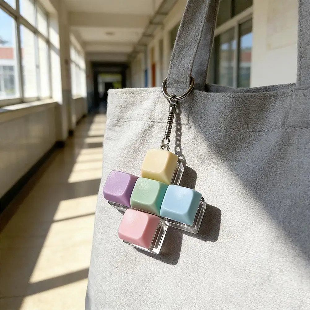 Mechanical Keyboard Fidget Keychain For Gifts To Pass The Boring Time (Without LED Light)