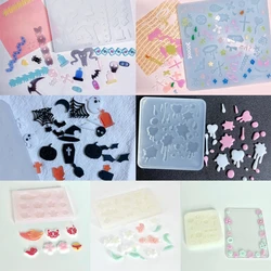 Pumpkin Skull Quicksand Resin Casting Mold Crystal Halloween Theme Silicone Mold Epoxy Keychain Pendant Shaking Cup Hollow Mould