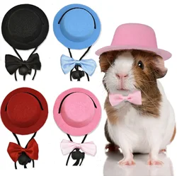 Small Animals Hats for Hamster Rabbit Rat Totoro Chinchilla Ferret Hedgehog Cap Guinea Pig Clothes Bow Tie Funny Pet Accessories