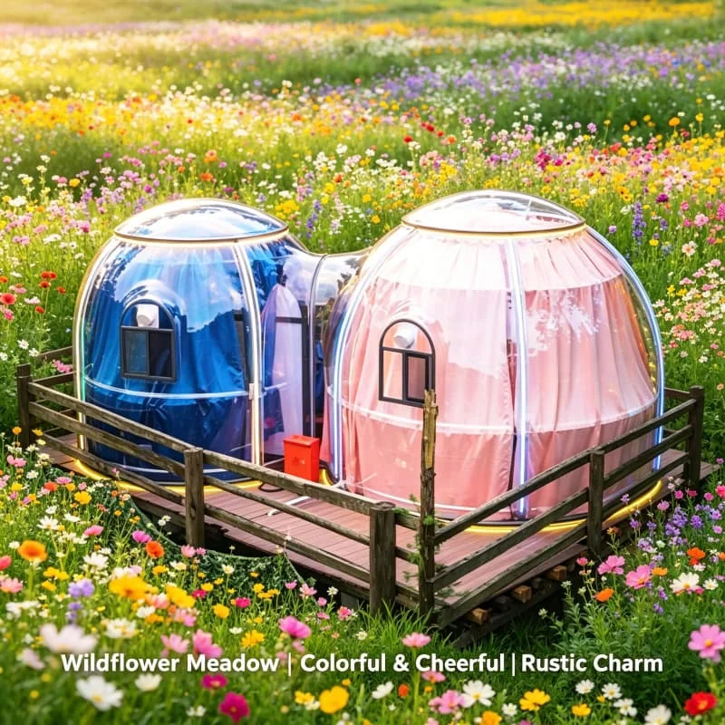 DIY Flat Pack Starry Dome House Aluminum Frame PC Panel Kit Customized 4m 5m 6m 7m for Hobby Farm High Quality Hot Sale