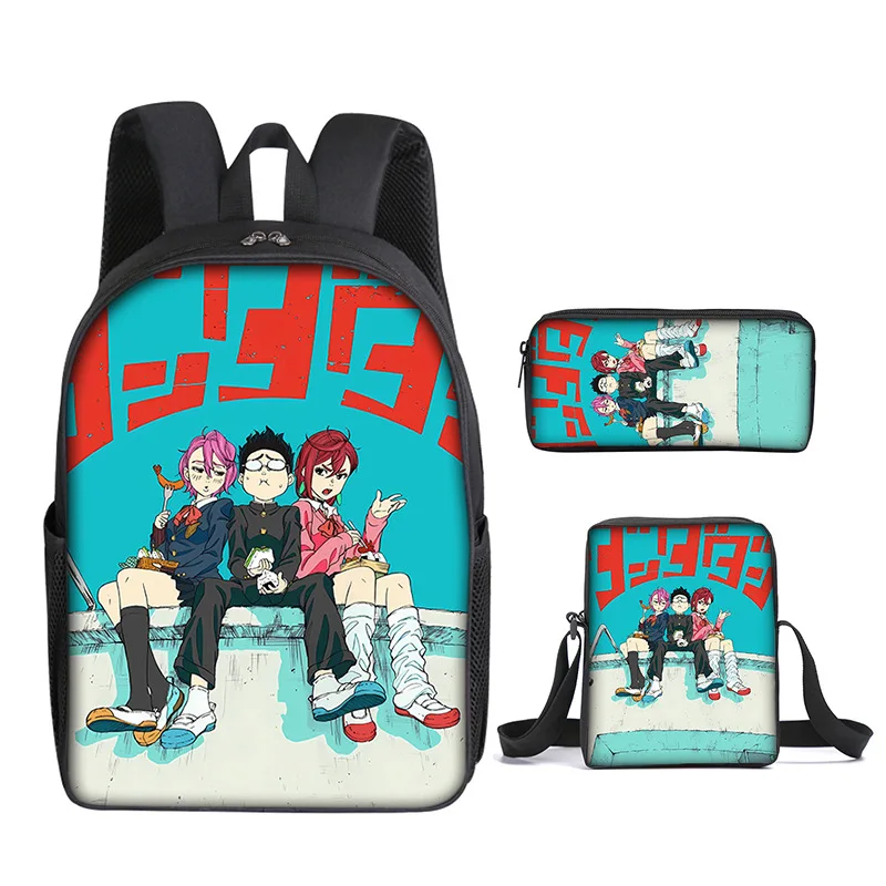 شعبية الشباب الجدة بارد Dandadan 3D المطبوعة 3 قطعة/المجموعة طالب حقائب السفر كمبيوتر محمول Daypack حقيبة الظهر حقيبة الكتف مقلمة