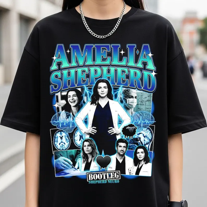 Футболка Amelia Shepherd - мерч по сериалу «Анатомия Грей», футболка «Анатомия Грей», футболка Катерины Скорсоне, футболка Аризоны Роббинс