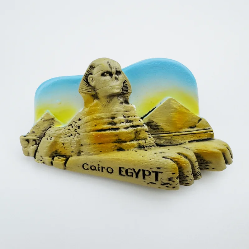 

Resin Egyptian Face Lion Body Creative Refrigerator Sticks Creative Tourism Souvenirs Magnetic Tapes Crafts Gift