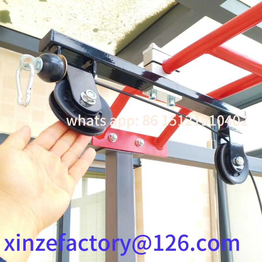 تكون مناسبة لنظام آلة كابل بكرة اللياقة البدنية DIY لأنبوب معدني مستدير، ملحقات التمرين المنزلي، رفع تحميل الصالة الرياضية #5