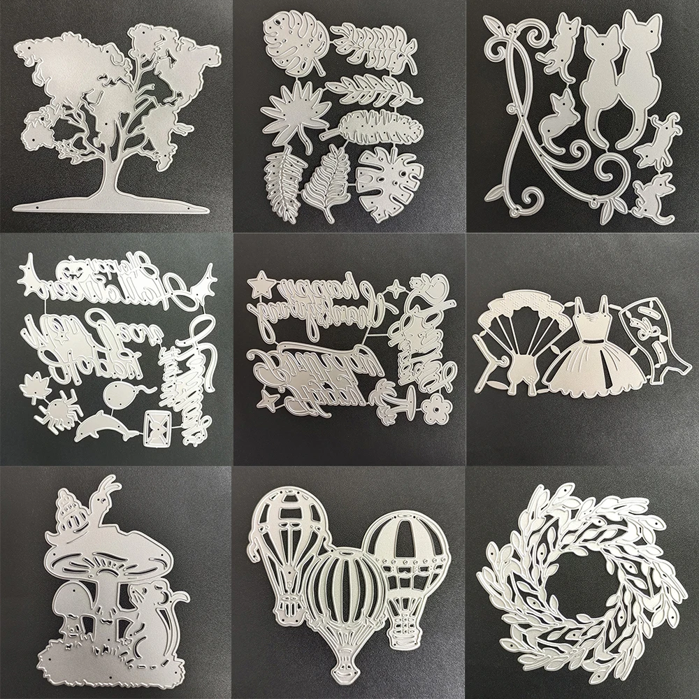 AZSG Halloween/Christmas Steel Metal Cutting Dies For DIY Scrapbooking Decoretive Craft Die Cut Embossing Card Make Stencil