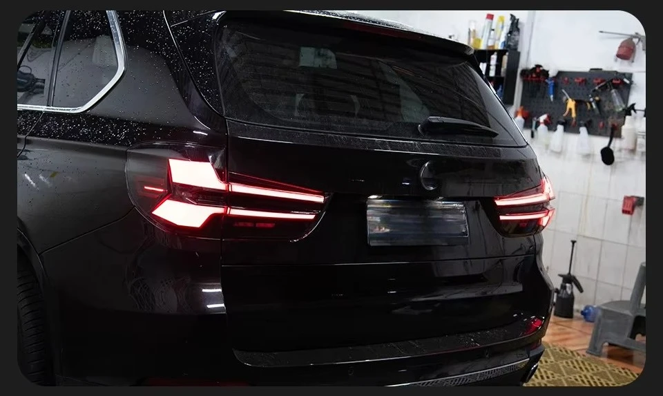 أضواء السيارة ل BMer X5 F15 2014-2018 LED مصابيح خلفية للسيارة أضواء النهار الجري التوصيل والتشغيل اكسسوارات السيارات