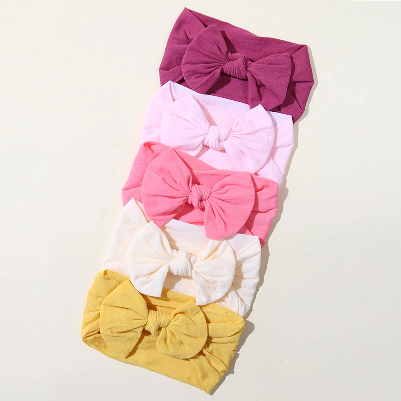 5Pcs/Set Baby Headband Cute Bowknot Newborn Girls Hair Band Soft Elastic Kids Hair Accessories