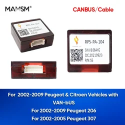 MAMSM For Peugeot 206 2002-2009 307 2002-2005 Car Radio Canbus Box Adaptor Decoder 16Pin Android Stereo DVD Connector