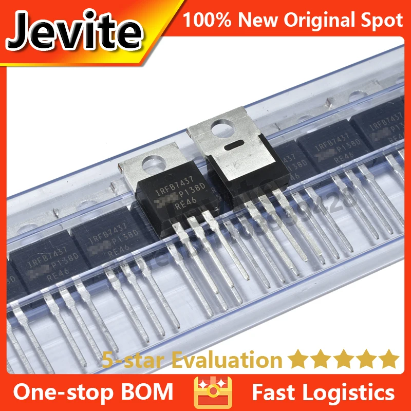 Jevite 100% New Original electronics Controller IRFB7437 IRFB7437PBF 40V 195A TO-220 MOSFET Transistor