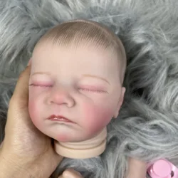 MRB 17 inch Already Painted Vinyl Reborn Doll Parts Charlotte Lifelike Baby 3D Painted Skin with Visible Veins and Cloth Body