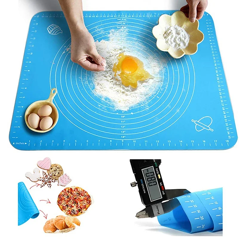 Silicone Baking Mat Kitchen Kneading Pizza Dough Baking Mat Dough Pastry Maker Pads Tools Sheet Accessories Cooking Gadgets