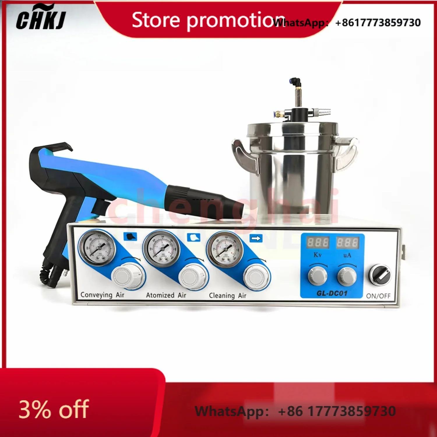 CHKJ for CKHJ-  DC01 Electrostatic Steel Painting Sprayer Machine with Spray Booths Competitive Price