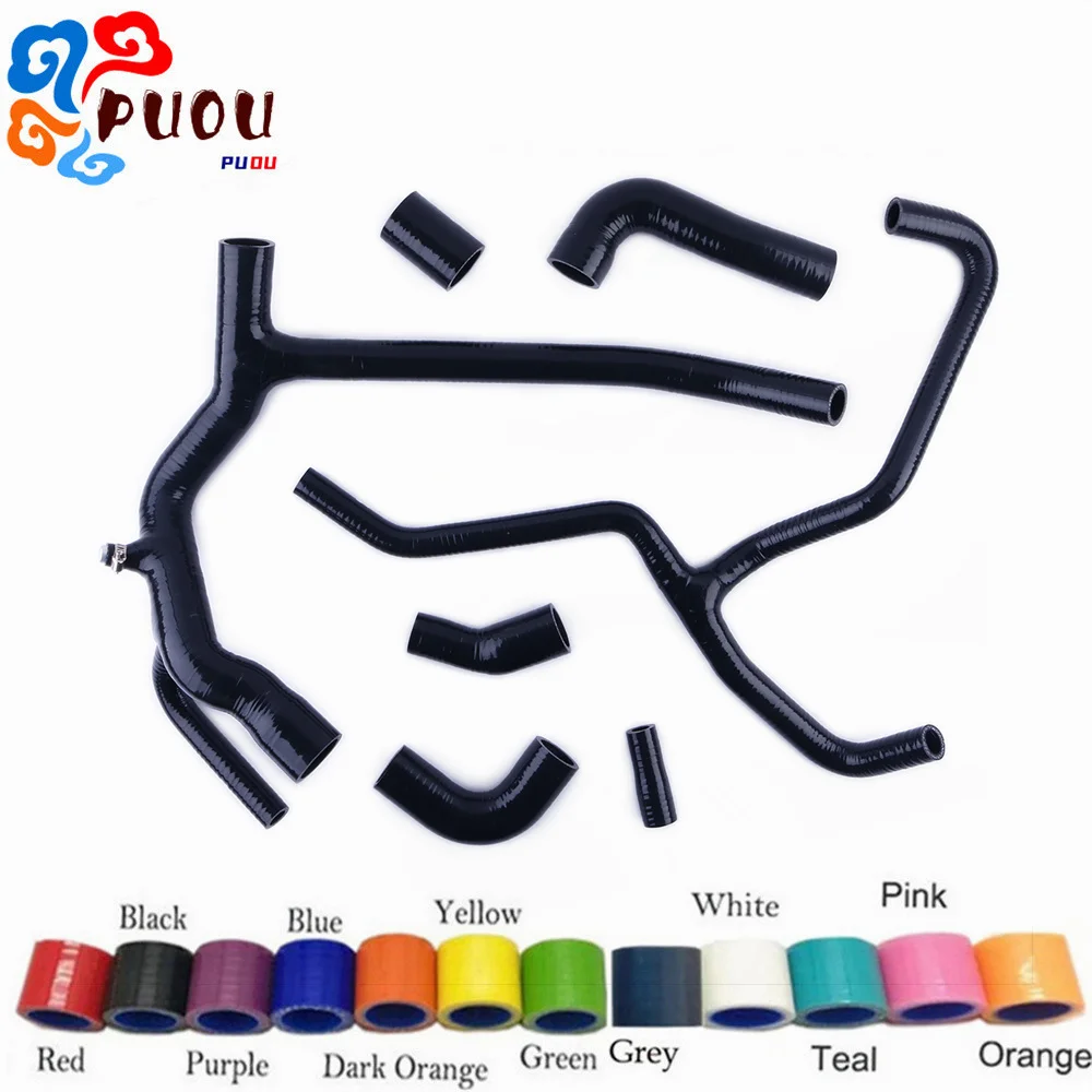 

Fit 1999-2004 Land Rover Discovery 2 TD5 Silicone Radiator Coolant Hoses Kit