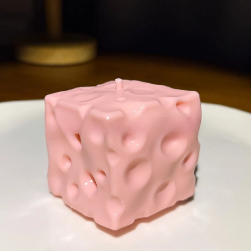 Jumbo Cheese Cube Stress Ball Big Cheese Shapeable Squeeze Ball Non-Bounce Fidget Toy ASMR Sensory Anti-Stress Festival Gift view 5