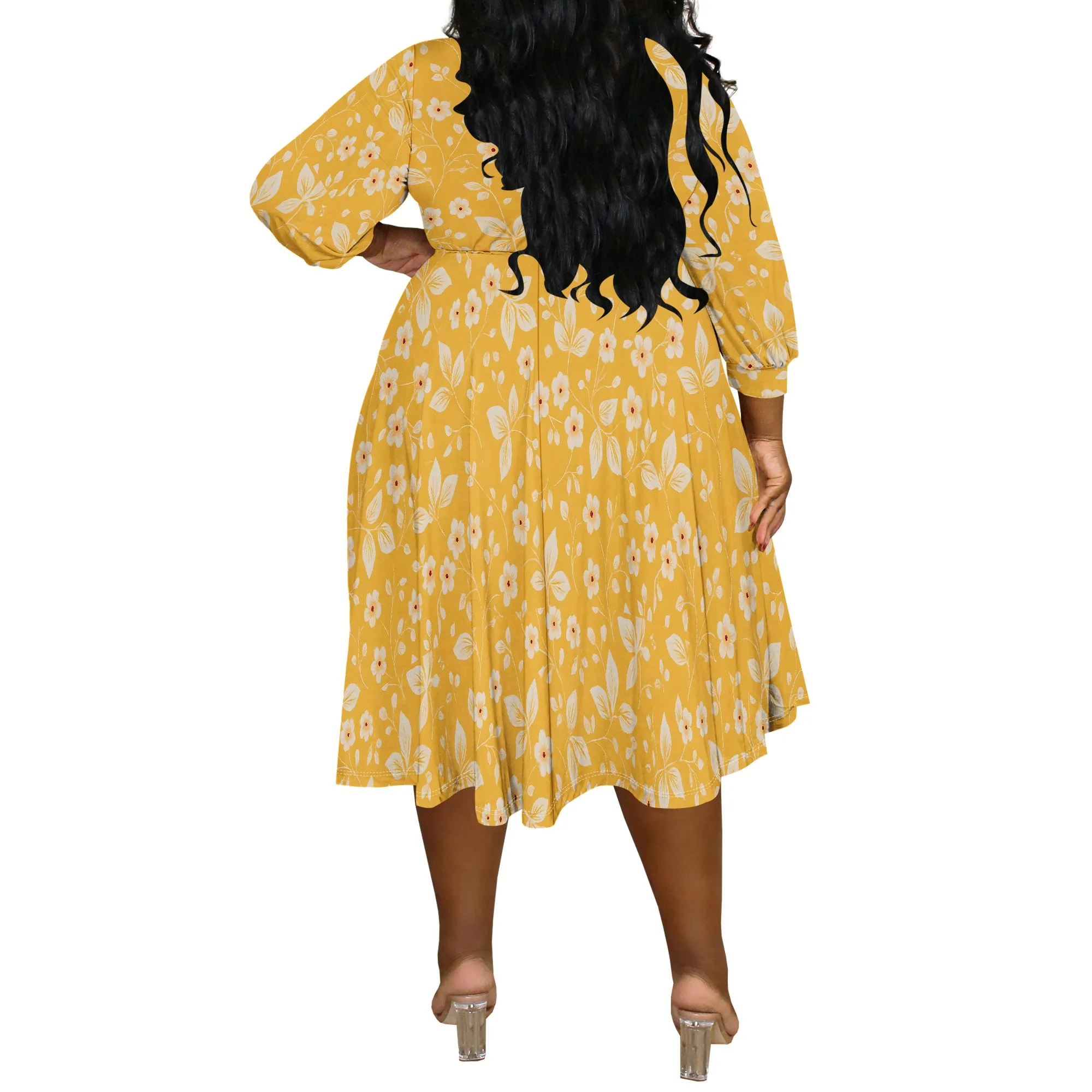 Womens Summer Dresses 2025 Boho Floral Drawstring V Neck Chiffon Lantern Sleeve Beach Vacation Mini Dress Sundress