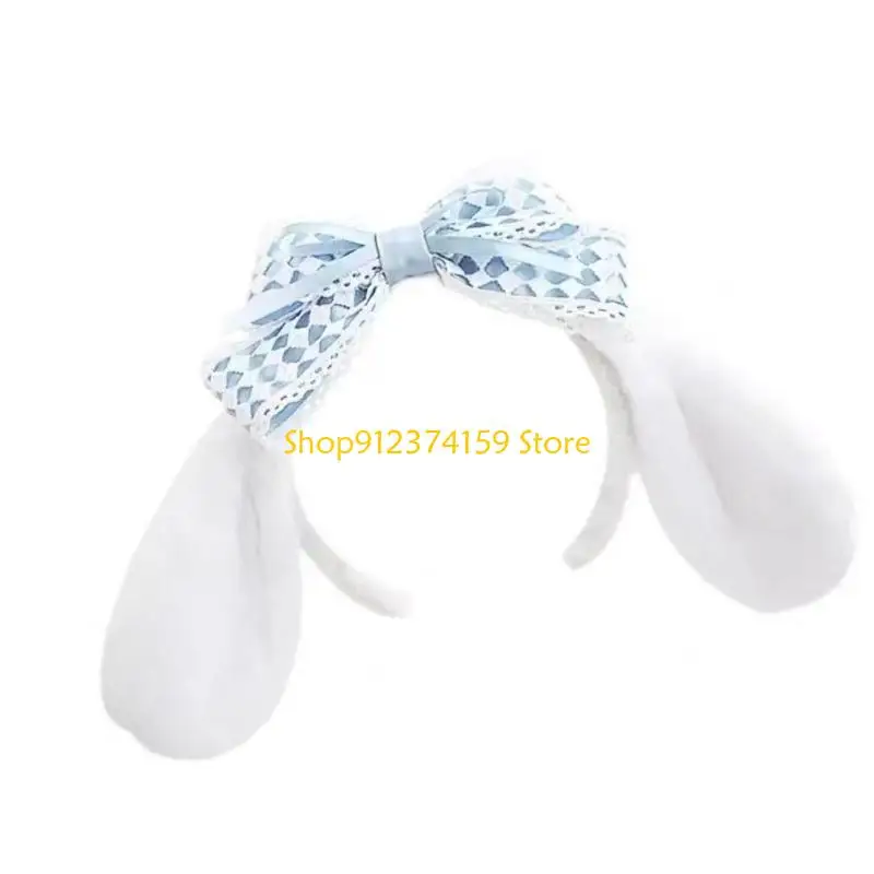 

G5AE Japanese Styles Cartoon Ears Hair Band Plush Fabric Women Girls Cosplay Parties Daily Outfits
