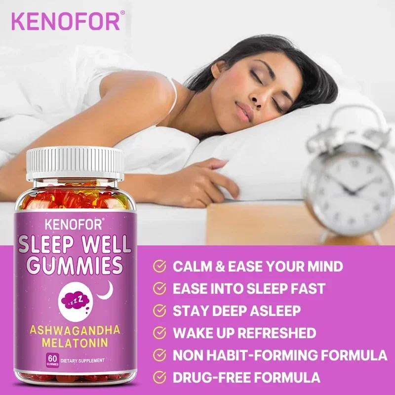 Kenofor Sweet Dream Gummies, supporta il sonno, si dorme rapidamente e rilassa la mente