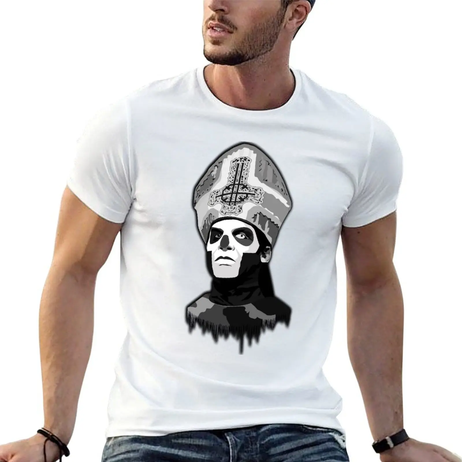 

Papa Emeritus III T-Shirt man t shirt luxury men t shirt cotton 100% T-Shirt