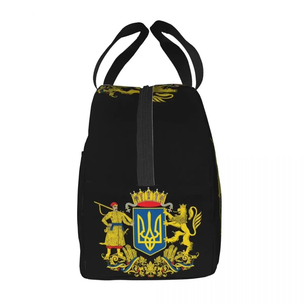 Coat Of Arms Ukraine Lunch Bag for Camping Travel Ukrainian Flag Thermal Cooler Insulated Lunch Box Women Children Food Bags