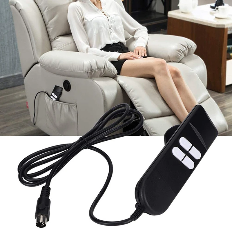 Electric Recliner Chairs Controller 4 Button 5 Pins Hand Switch For Home Appliance Adjustable Bed Lift Chairs Recliners