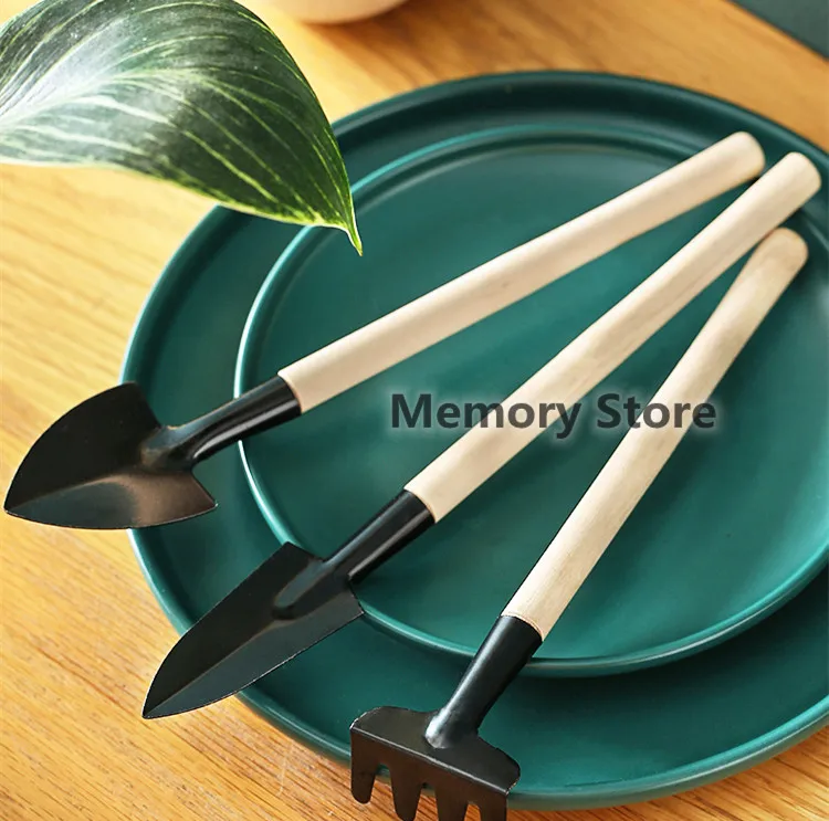 1 Set Garden Mini Cultivating Transplanting Kit Plants Seedling Succulent Transplanter Shovel Rake Spade Drilling Fertilize Tool