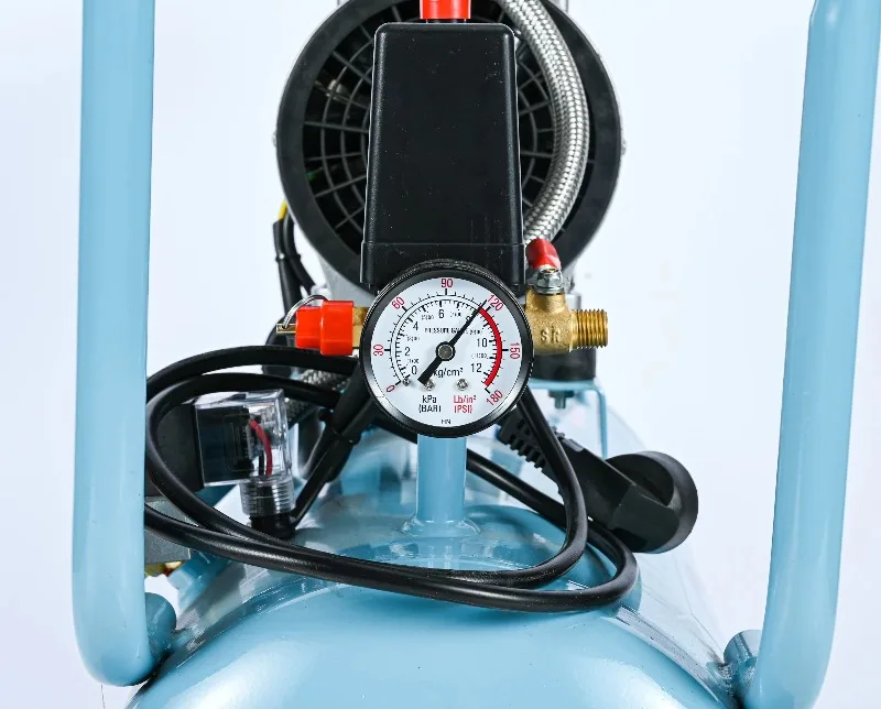 High Pressure Small Air Compressor Piston 30 Liter 220v Oil Free Air Compressor Silence For Car Tire Inflation SUV Truck