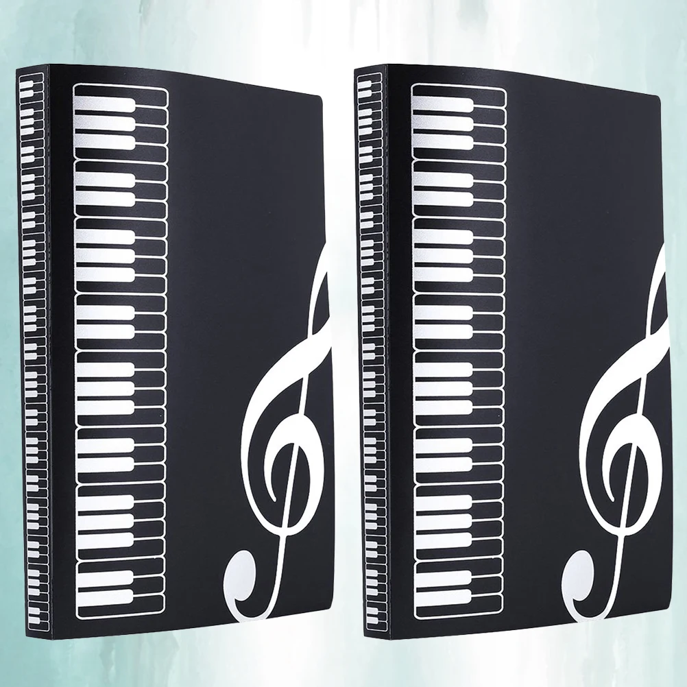 

2Pcs Creative Office Folder File Organizer Paper Document Holders School Office Supplies with 40Pcs Inside Pages (B