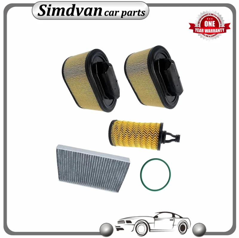 Oil Filter Cartridge Insert Engine Cabin Air Filter 670001545 670005021 for Maserati Ghibli Quattroporte Levante 3.0L 2014-2019
