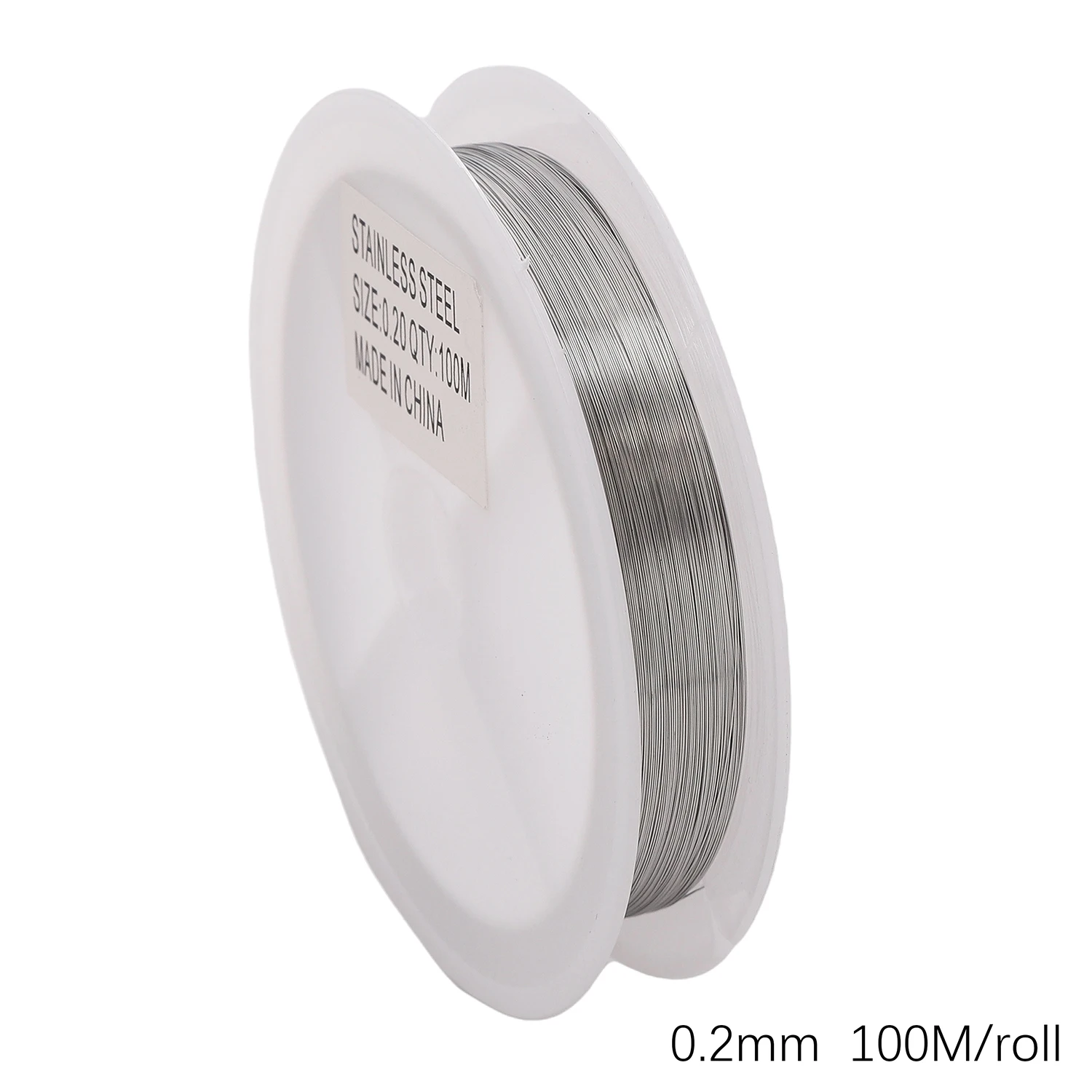 Flexibler Rostfreier Stahldraht 0.2-0.6mm für Perlen und Schmuckherstellung DIY, Draht für Armband und Halskette, Basteldraht für Schmuckdesign und Perlenarbeiten Rolle 11-100m