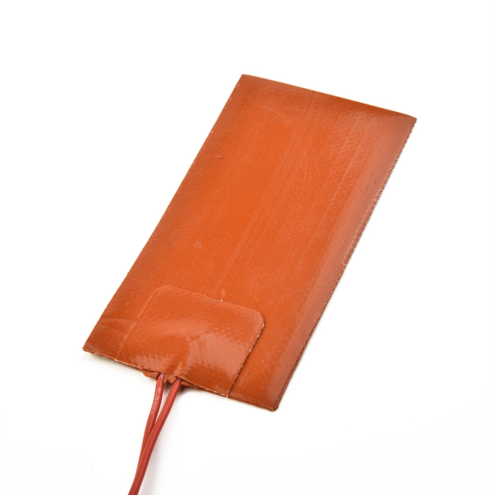 1pc 12V 15W Silicone Heater Pad Fast-Heating For 3D Printer Car Fuel Tank Heating Mats Safe Heating Warmer Pad