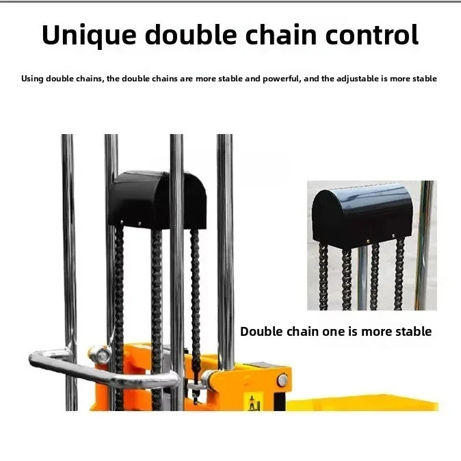 light semi-electric stacker small storage lift transfer truck stacker