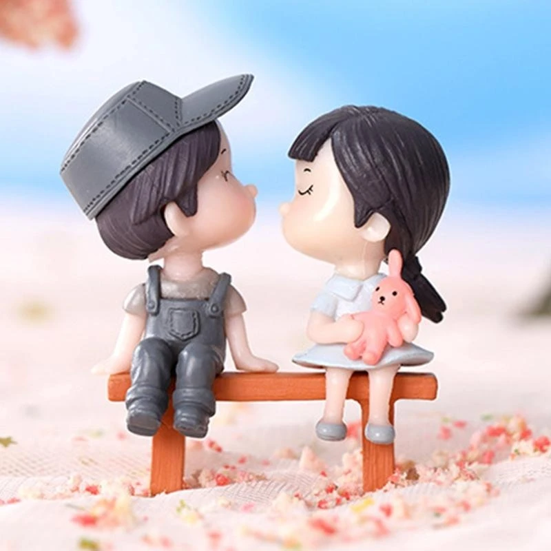 2'' Micro Cặp Đôi Phong Cảnh Tượng Tượng Rêu Thực Vật Mọng Nước Chai Đạo Cụ DIY 15UB