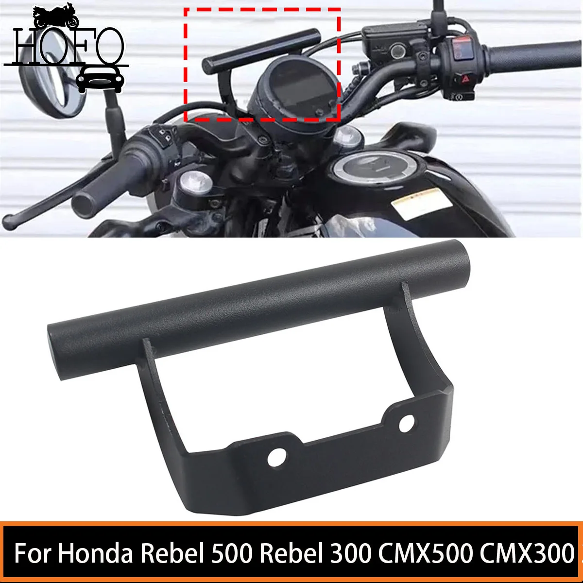 

Motorcycle Accessories Navigation Bracket GPS Phone Holder Levers For Honda Rebel 500 Rebel 300 CMX500 CMX300 2017-2021