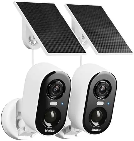 

Solar Security Camera Wireless Outdoor 2K, AI Motion Detection, Color Night Vision, Waterproof