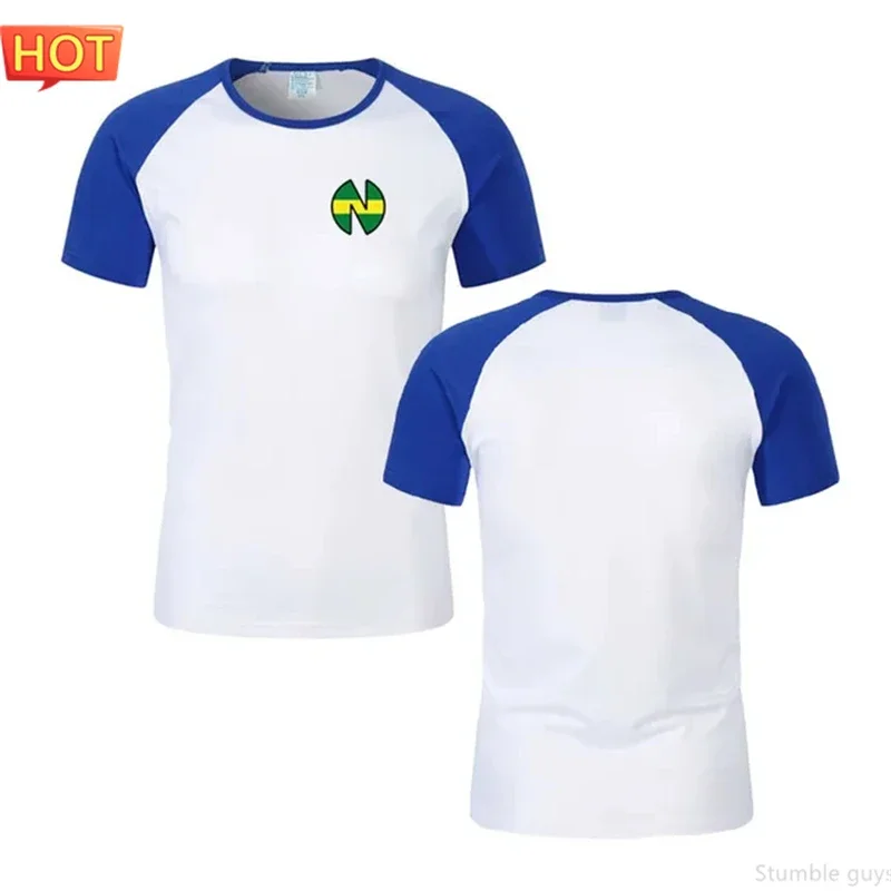 Captain Tsubasa Nankatsu Anime Fußballtrikot Herrenbekleidung Jungen T-Shirt Cosplay Rollenspiel Freizeit-Rollenspiel-Oberteil