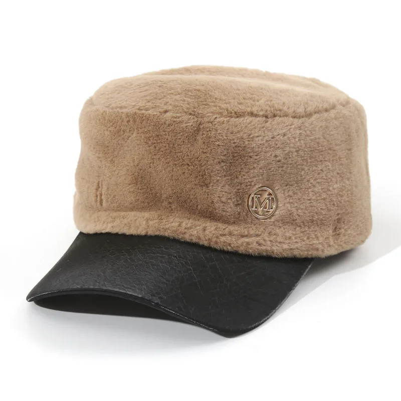 Thick Warm BritishPainter Peaked Hat, Cold Resistant European Style Windproof NewsboyCap For Autumn Winter DailyOutdoor Matching