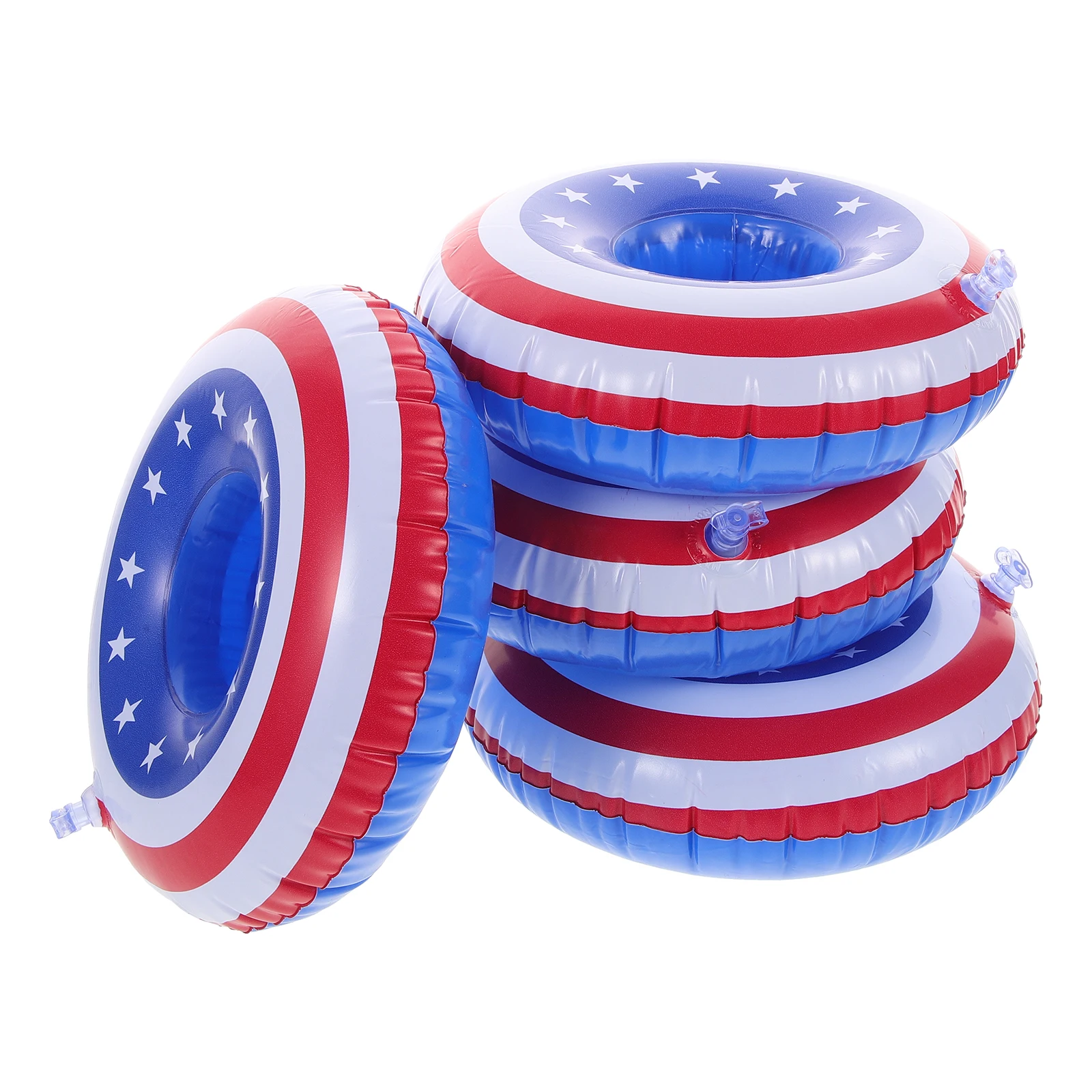 Accessori per piscina con banner per bere, supporto gonfiabile per bevande da 4 pezzi per adulti