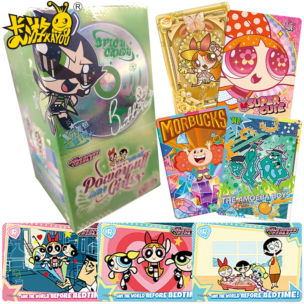 

Новый KAYOU, оригинальные американские анимированные высококачественные периферийные игрушки The Powerpuff Girls, детская любовь, забавная и милая мультяшная звездная карта