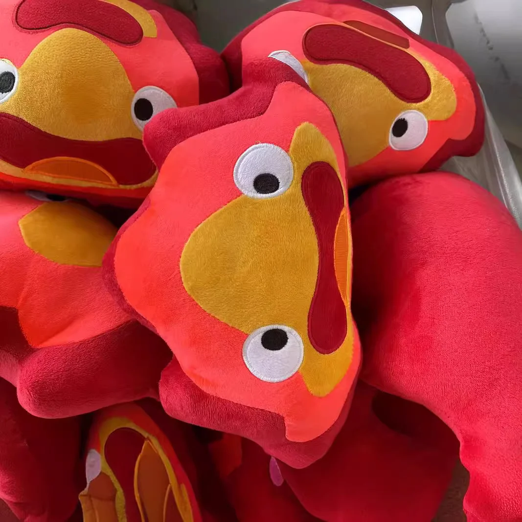 

22-27cm fire Plush Toy Moving Cute Plush Doll Sofa Pillow Soft Stuffed Toy Doll Christmas Birthday Gift For Children