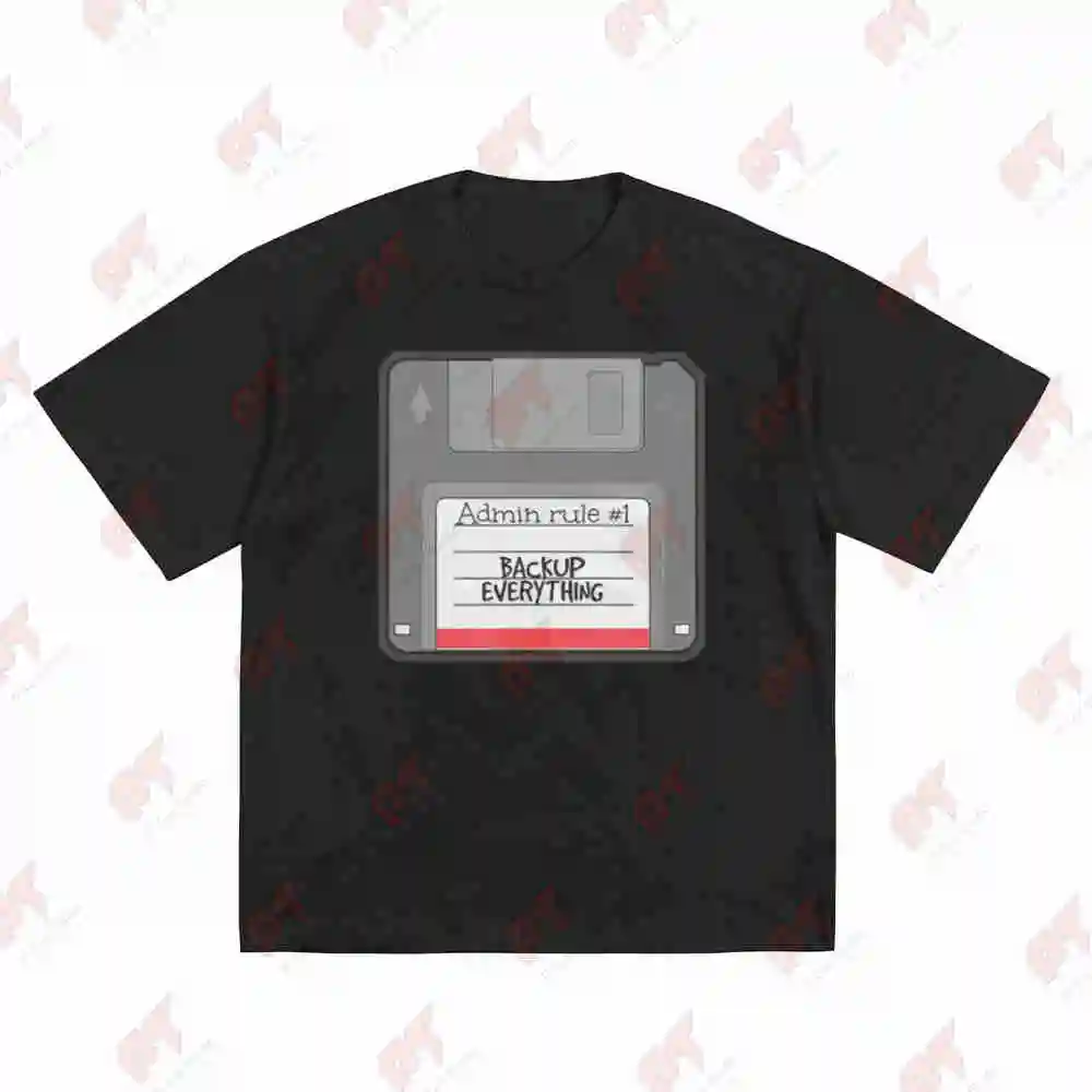 Admin Rule Backup Everything Short Sleeve Tee 100% Cotton T-Shirt