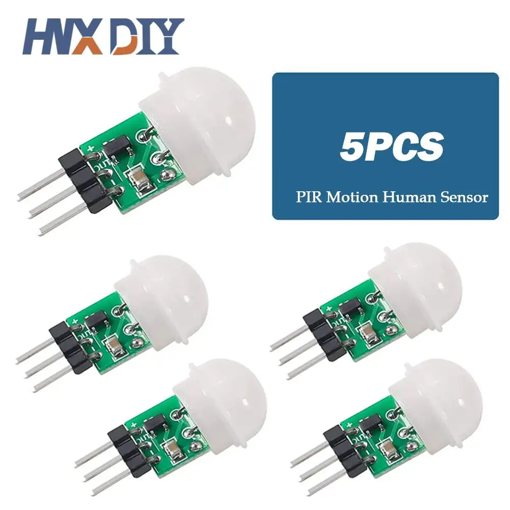 1-10pcs Mini IR Pyroelectric Infrared PIR Motion Human Sensor Automatic Detector Module AM312 Sensor DC 2.7 to 12V