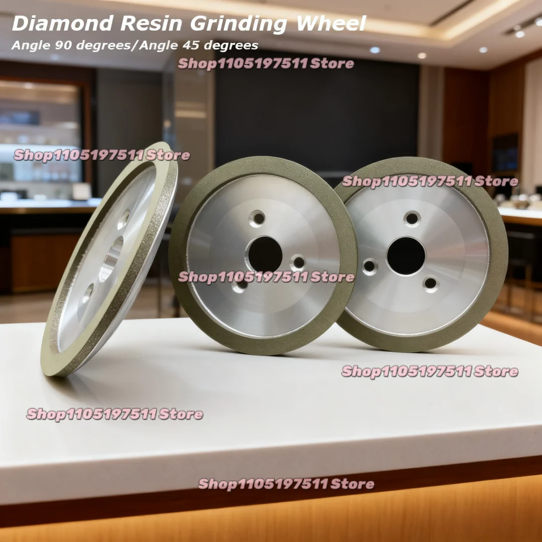 125mm SDC Diamond Resin Grinding Wheel Cup Grinder Disc for Carbide Metal Angle Grinder Tool Three Hole Butterfly Shaped Wheel