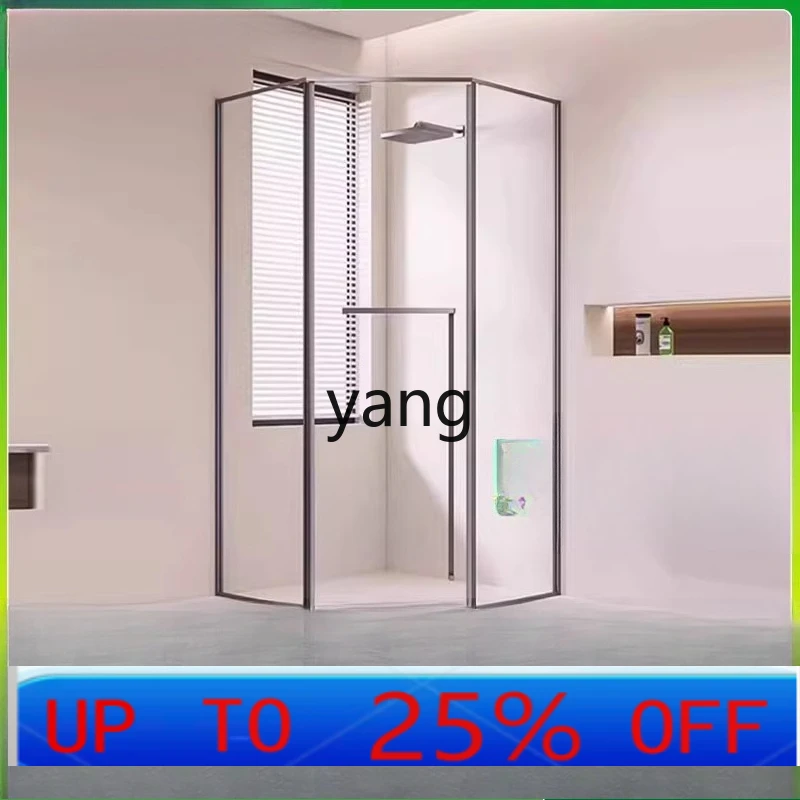 LTT  bathroom partition glass door toilet sliding door sunken household