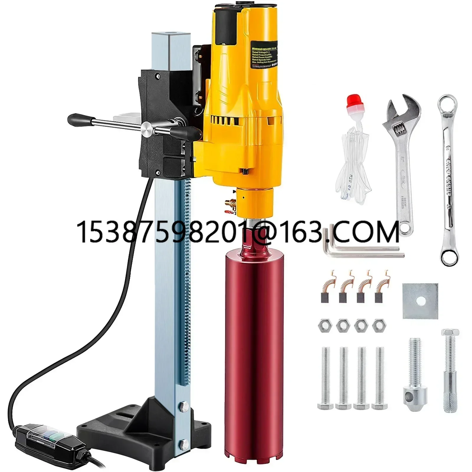 

3980W Diamond Core Drilling Machine 8 Inch/205MM Diamond Core Drill Rig with Stand and Drill Bits For Concrete Drilling Boring