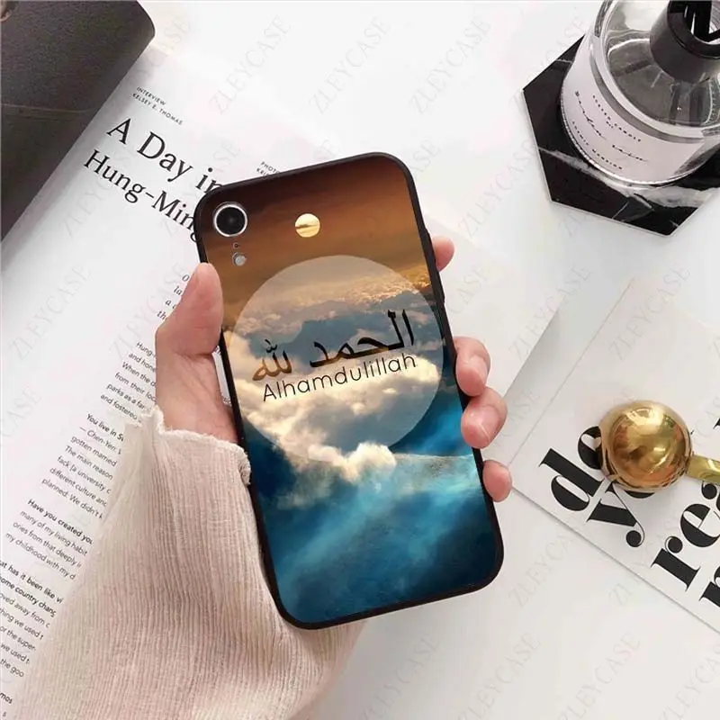 arabic quran islamic quotes muslim phone cover for iPhone 15Pro 16pro 13PRO max 78 XR 14plus 11pro 12pro max 13mini SE 2020 case