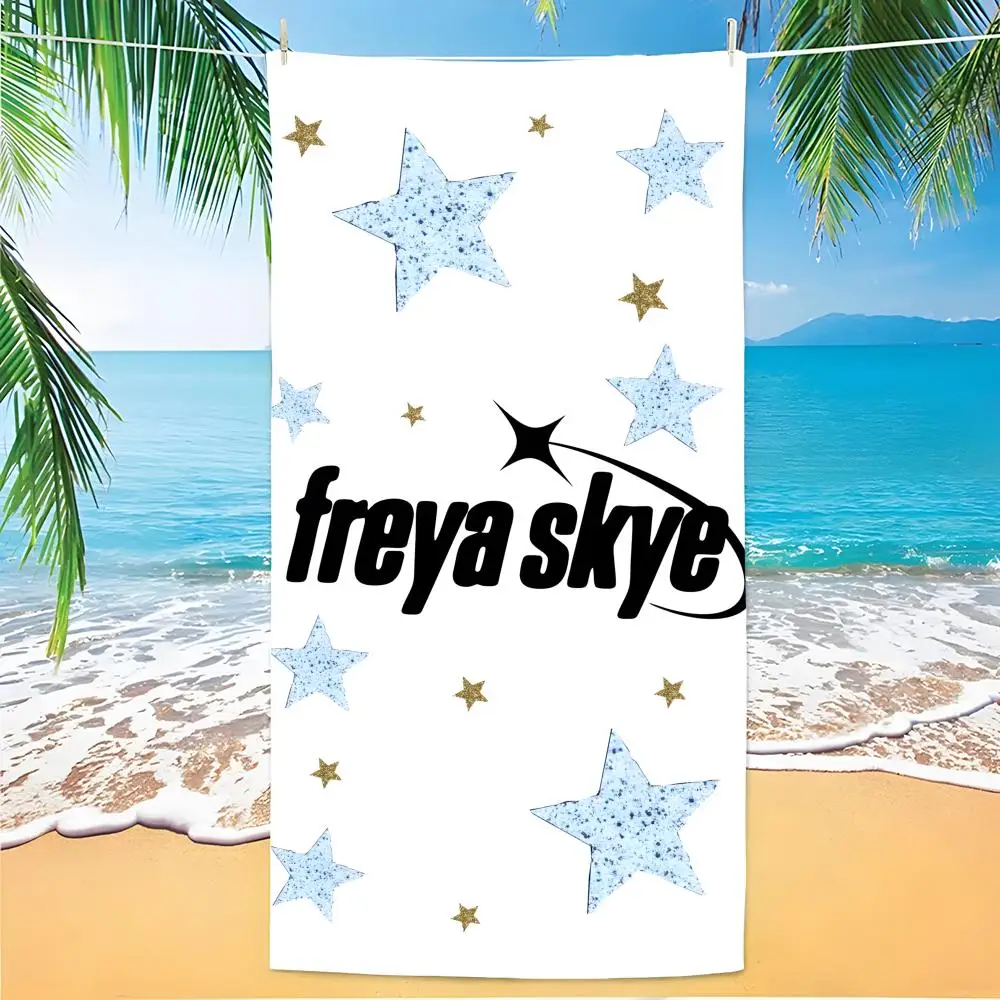 F-Freya Skye Towel Polyester Beach Towel Quick Dry Sand Free Bath Towel for Summer Pool Travel Vacation