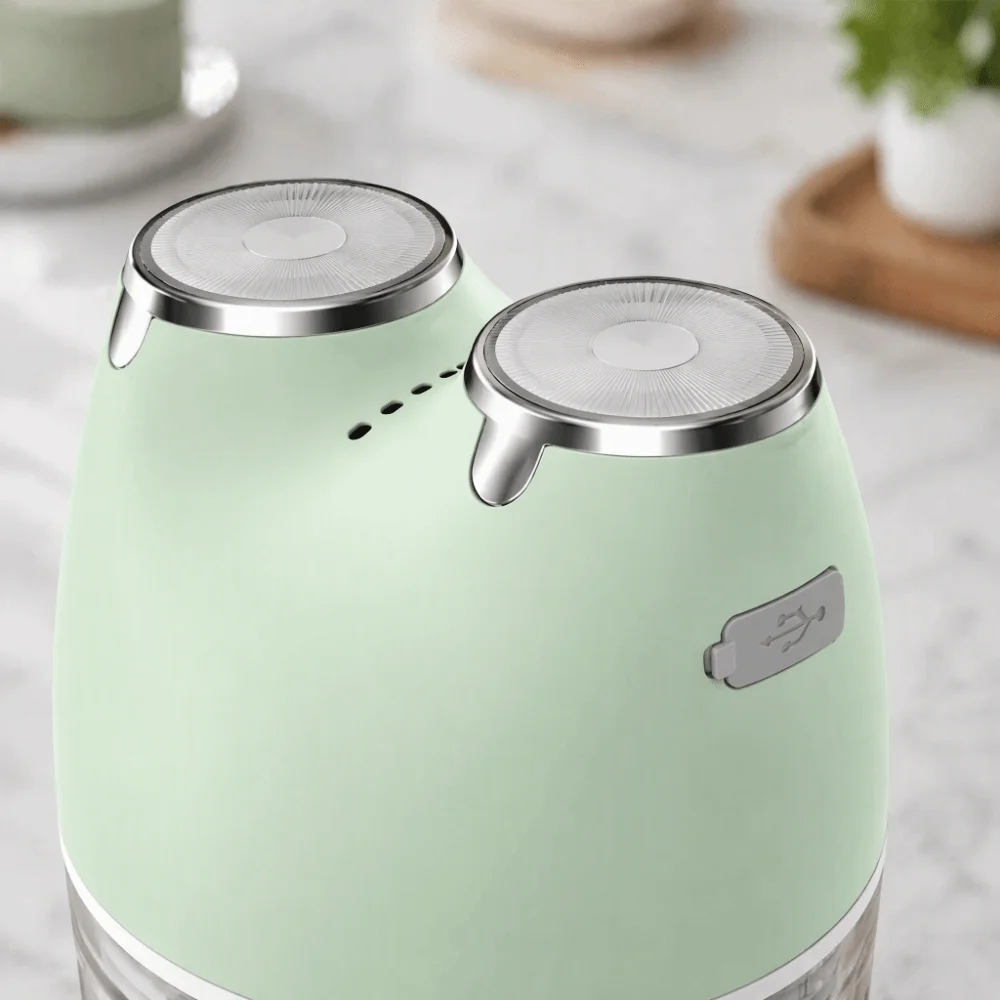 USB Rechargeable Garlic Chopper Cordless Wireless Electric Garlic Mincer Multi-Function 300ml Capacity Food Processor view 4