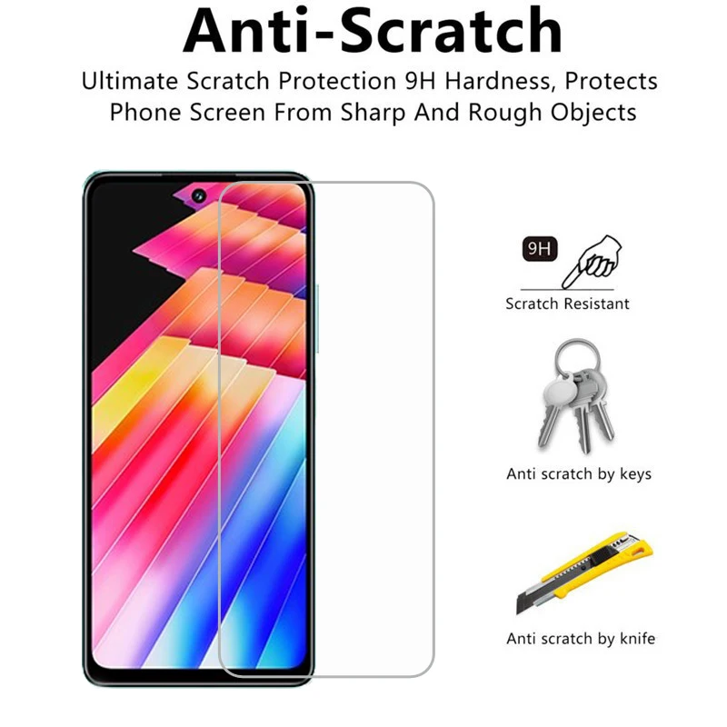 2-1PC Tempered Glass For Infinix Hot 30 Screen Protector For Infinix Hot 30i NFC X669D X669C Phone Film on Hot30 Free Fire X6831